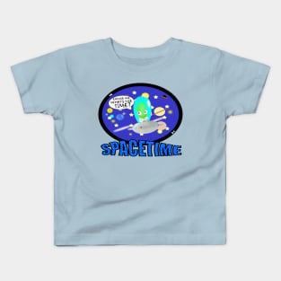 Cute Spacetime Alien UFO Funny Science Tee Kids T-Shirt